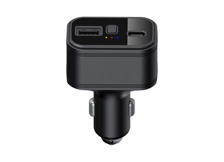 Juneo TK818-G Localizzatore GPS per accendisigari 4G LTE – Uso immediato con funzione ricarica USB