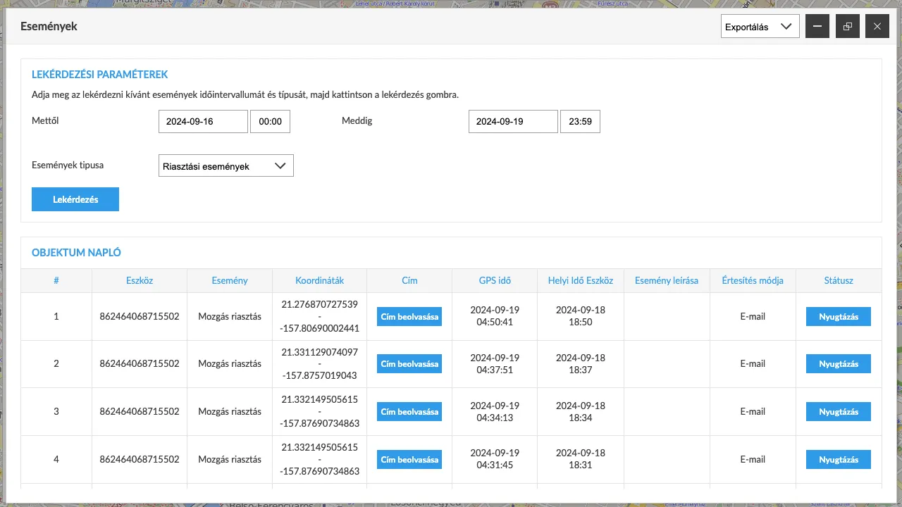 Gestione degli eventi